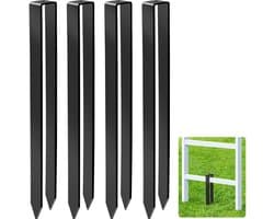 Dailygoods- Grondankers U-vormig - 4 stuks - Hoogwaardig staal - Voor rozenboogbevestiging - Stabiliteit - Afmetingen 30 x 2,9 x 2,1 cm - Tuinankers