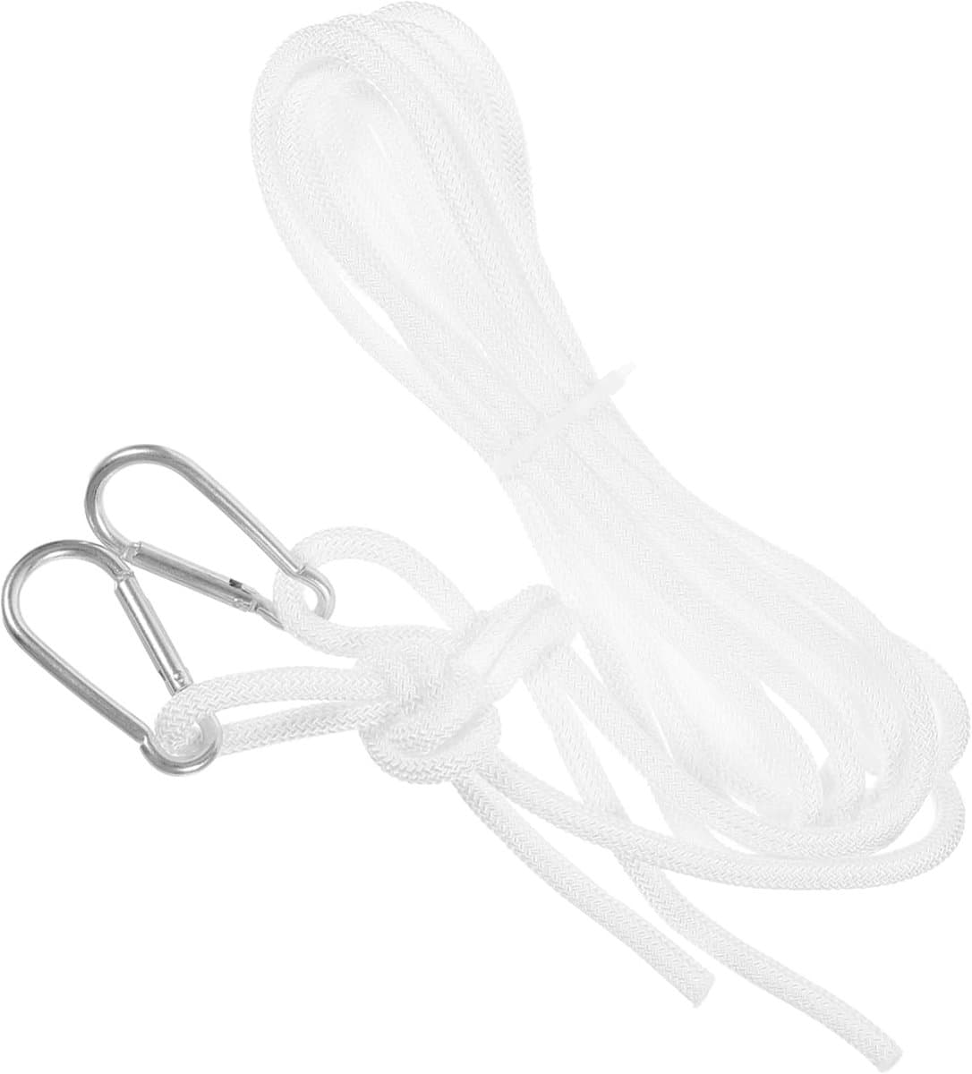 Draagbare Waslijn - Antislip Kledinglijn - Buiten Kleding Drogen - Winddicht Ontwerp - 5 Meter Lengte - Wit — afbeelding 1