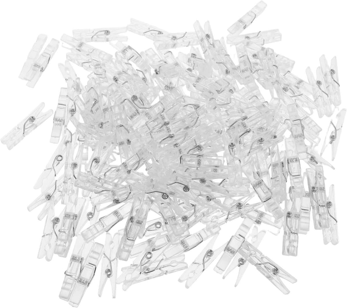 Mini Transparante Clips - Kleine Knijpers - Decoratief Ophangen - Veelzijdig Gebruik - 50 Stuks - Transparant — afbeelding 1