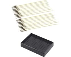 Kleur Clips - Airbrush Accessoires - Model Schilderen - Platte Alligator Kop - 20 Stuks - Zwart