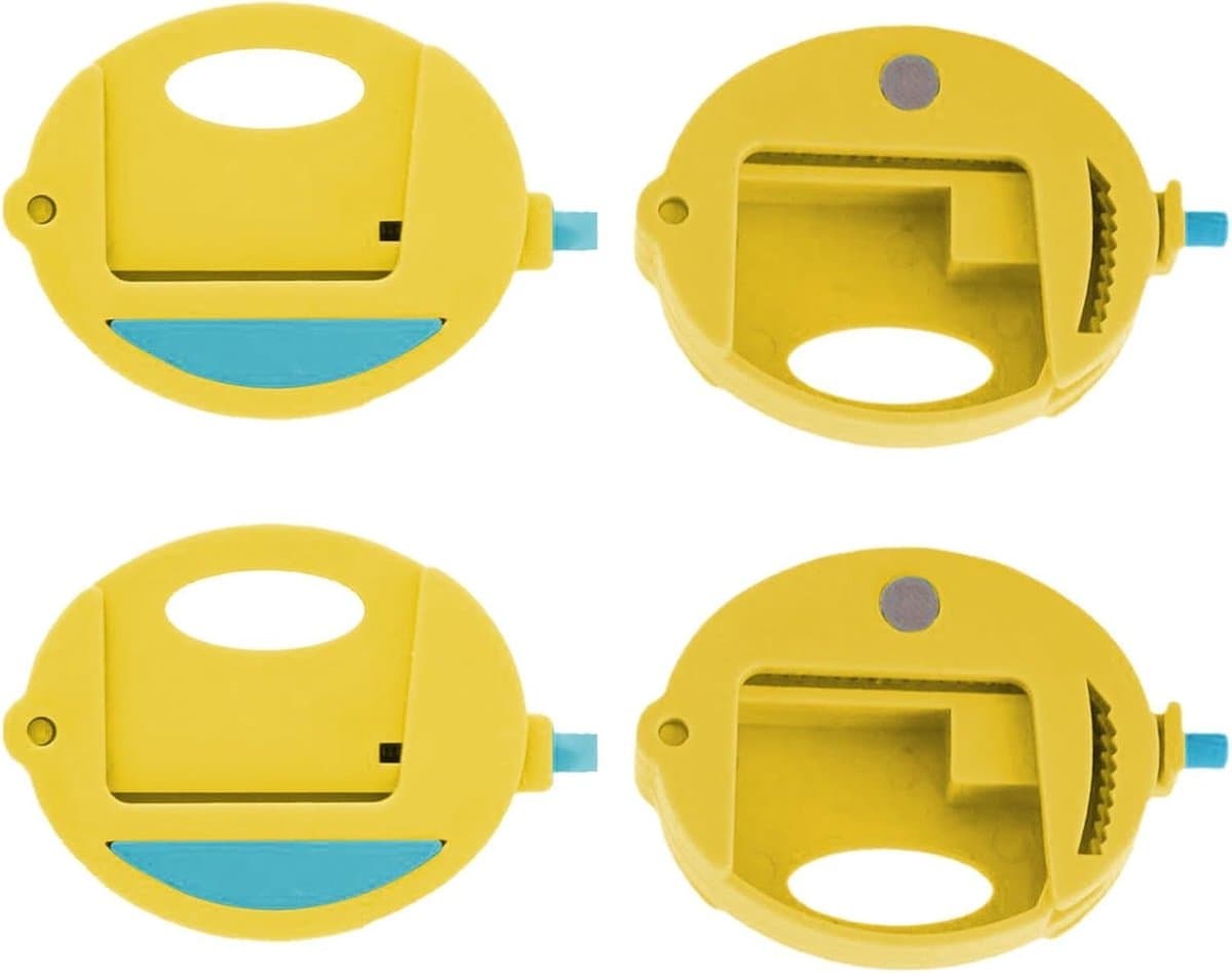 Broodzak Clips - Voedsel Clips - Voedsel Bewaren - Squeeze en Vergrendelingsmechanisme - 8x5.5 cm - Geel — afbeelding 1