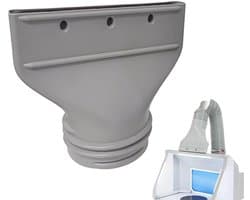 Afvoerslang Airco Klimaat - Koppelstuk Mobiele Airco Afvoerslang - Adapter voor uitlaatpijp van airconditioner - Airconditioning afvoerslang - Verlengstuk van de uitlaatpijp van de airconditioning - Geschikt voor Ø13-15cm - Grijs