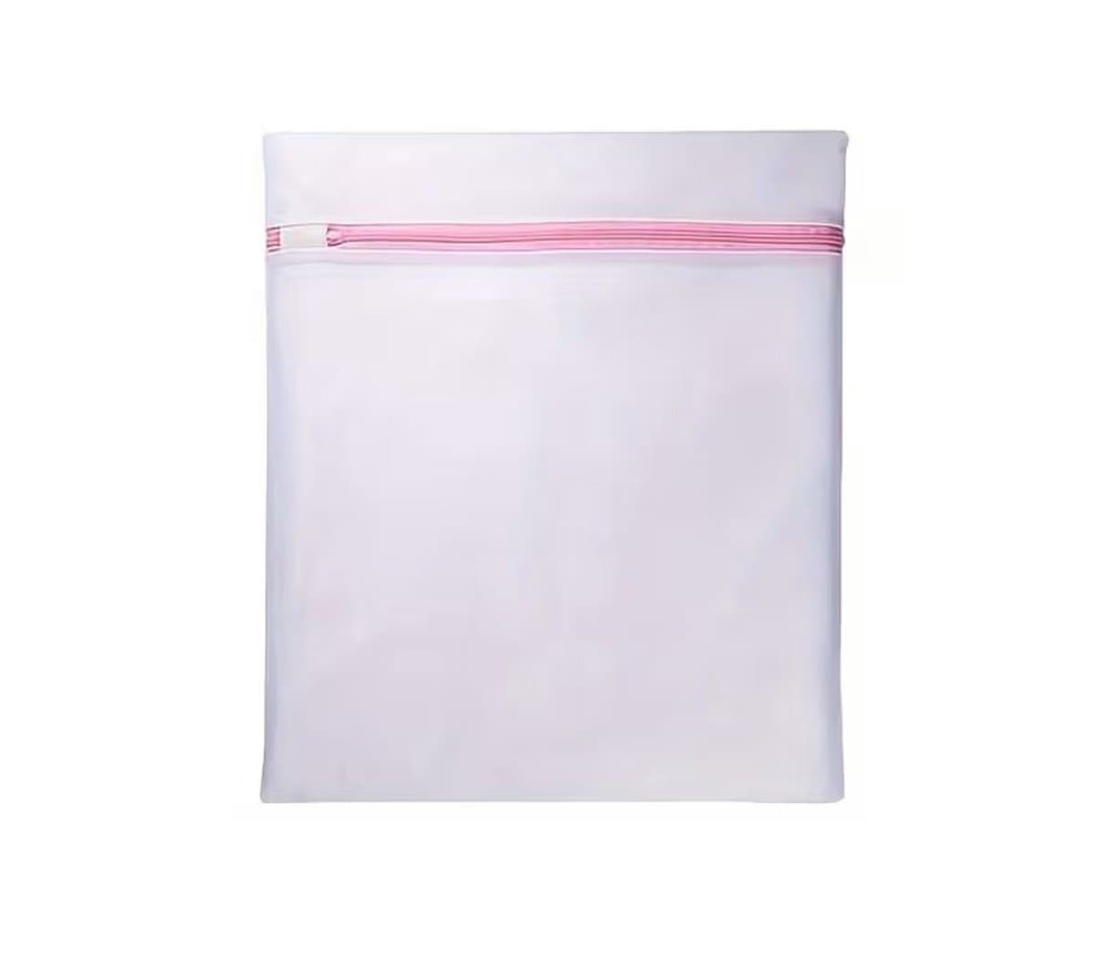 Waszak lingerie - Wasnetje - Lingerie zak - Laundry bag - Voorzichtig wassen - Met rits - 40x50 cm - Wit - Jonyx — afbeelding 1
