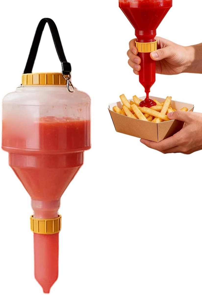 Knijpfles - Voedselveilig Materiaal - Lekdicht en Afneembaar - Voor Keuken en Restaurant — afbeelding 1