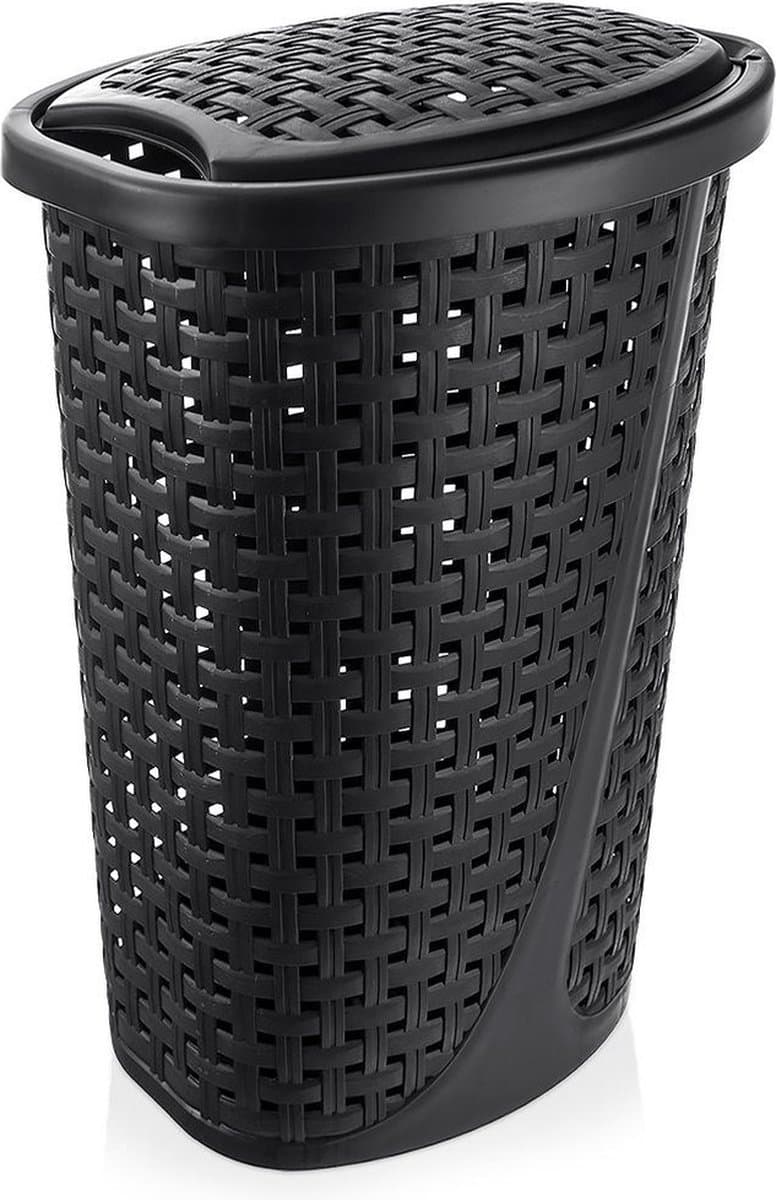 Wasmand Plastic Zwart 45 l - Opbergmand - Mand - Wassorteerder — afbeelding 1