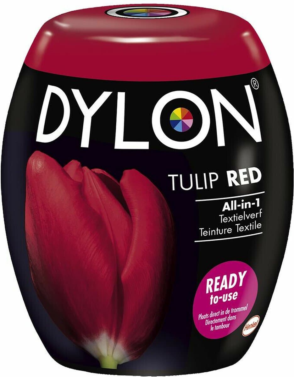 Dylon Textielverf Red Tulip - 3 x 350 gr - Voordeelverpakking — afbeelding 1