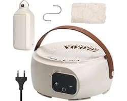 Mini-wasdroger voor kleding - bediening met twee temperaturen, draagbare elektrische wasdroger, voor badkamer, balkon, buiten, binnen, woning, slaapzaal, camping, terras, keuken en kast