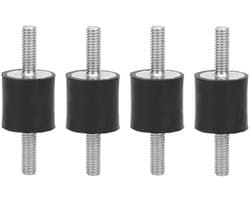 Dailygoods- Trillingsdempende Isolator - Rubber - 4 Stuks - M6 - Schokdempers - Schroefdemping - Geschikt voor Auto en Machines - Schokdemper