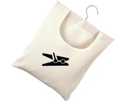 Hanging Hooks Peg Basket voor Kledingknijpers - Herbruikbare en Wasbare Opbergzak voor Binnen en Buiten, 32x28cm (Wit)