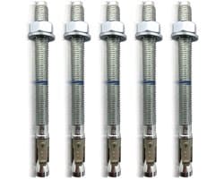 Heavy Duty Pluggen - Betonankers Bouten - Hoge Lasten Bevestigen - ETA Goedkeuring Optie 1 - M12x200 - Verzinkt