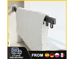 Dailygoods Aan de muur gemonteerd opvouwbaar droogrek, intrekbare kledinghanger, opvouwbare aluminium kleding voor balko