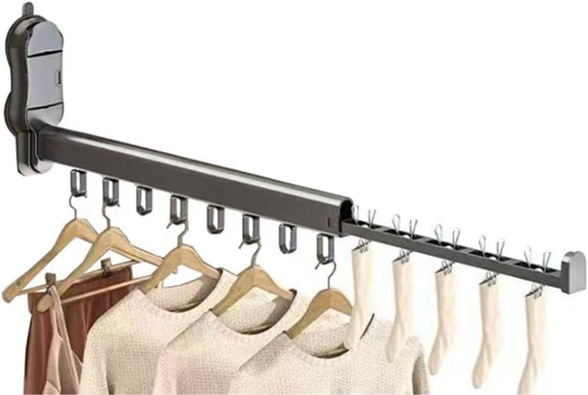 Core® Wanddroogrek Inklapbaar - Wanddroogrek - Grijs - 6cm x 58cm x 17cm — afbeelding 1