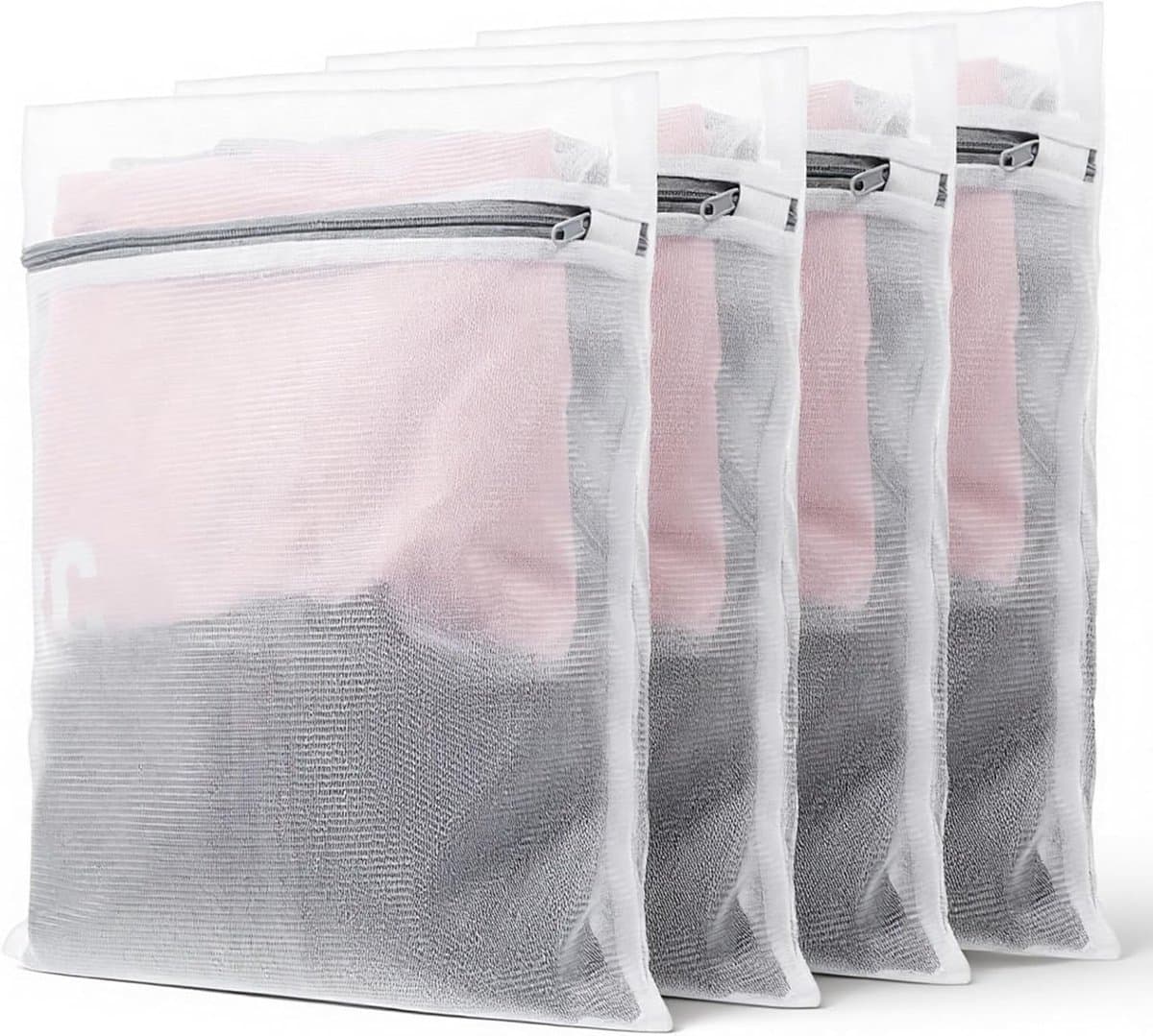 Wasmachine Wasnet 4 Stuks, 30 x 40 cm, Praktische Waszak met Rits voor Kleding, Sweaters en Ondergoed — afbeelding 1