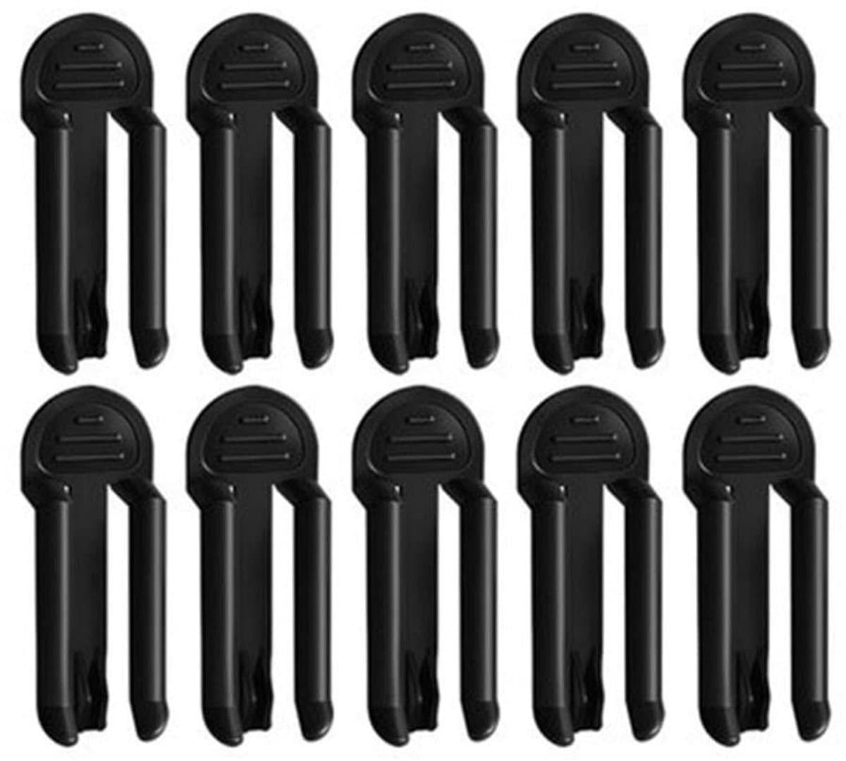 Vuilniszak Clips - Afvalzak Klemmen - Afval Sorteren - Compact Formaat - 10 stuks - Zwart — afbeelding 1