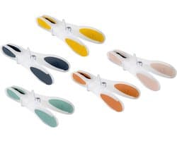 Kledinghangers Plastic - Wasknijpers Set - Kleine Was - Roestvrij Materiaal - 10 Stuks - Multicolor