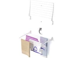 Foxydry Fold 82 cm white wasdroogrek wandmontage clicksysteem - 82 x 50 x 10 cm — afbeelding 1