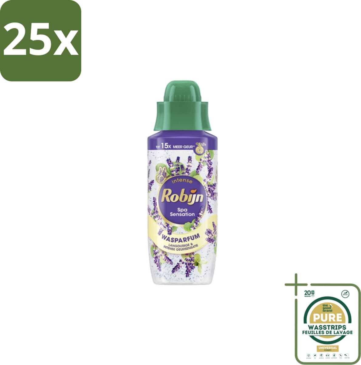 25 x Robijn Wasparfum Spa Sensation 324 ml - Grootverpakking - Wasparfum - Wasmiddel - Geur - Spa Geur - Natuurlijke Geur — afbeelding 1