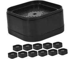 Antislipmat Wasmachine - Vibratiekussens - Stabiliteit Verhogend - Schokabsorberend - 7x7x3.5cm - Zwart
