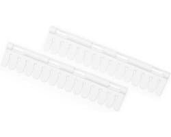 Drying Rack Accessory No Clothespins Needed Organizer for Bra Socks & Underwear Click-On Laundry Supplies Set of 2 Holders White