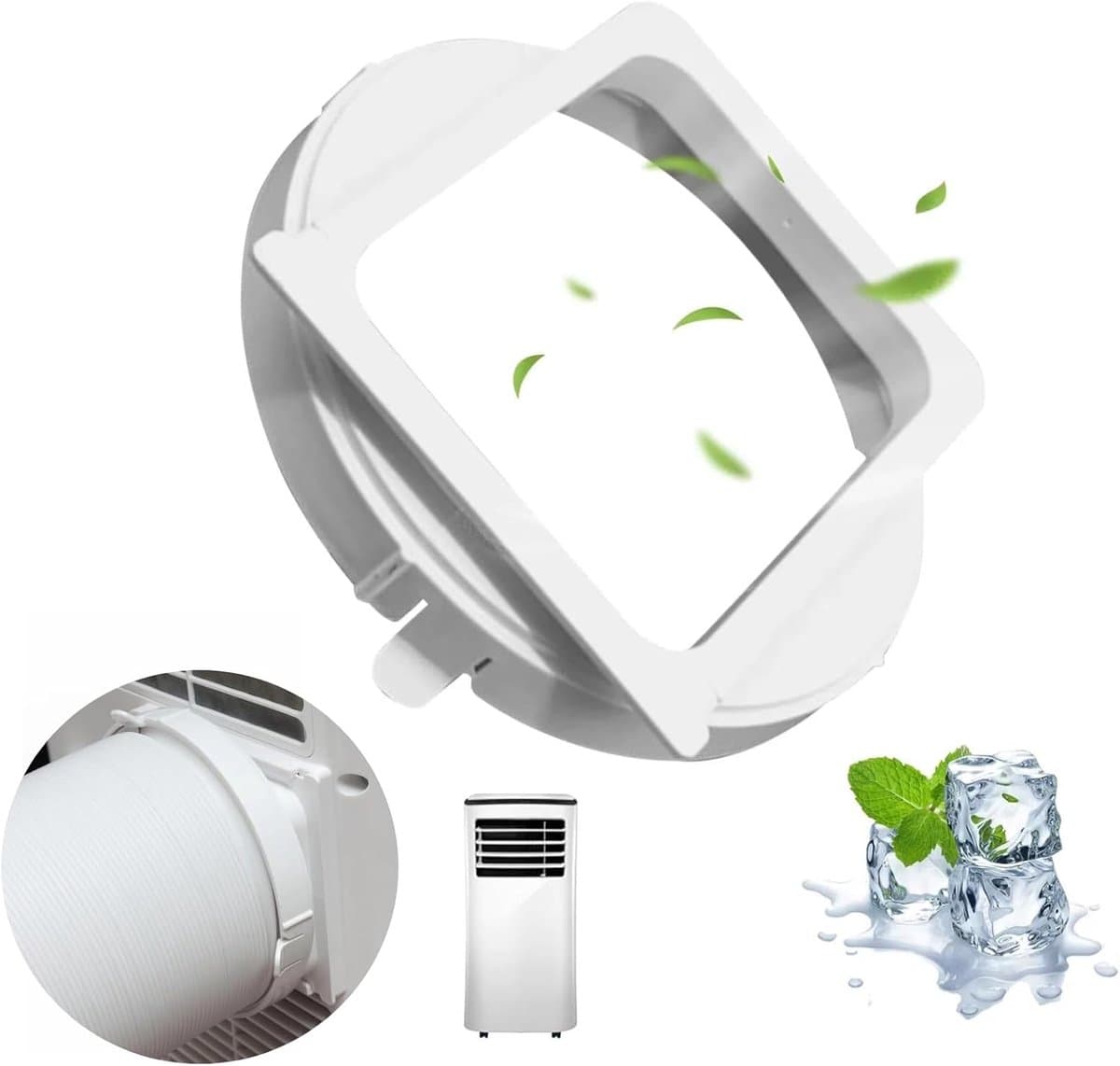 Koppelstuk Mobiele Airco Afvoerslang - Ø150mm - Conditioner Uitlaatslang Connector - Airconditioning-afvoerslangadapter - Afvoerslang adapter - Slangverlenging — afbeelding 1