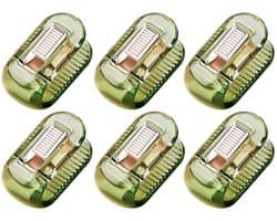 Dekbedclips, 6 stuks transparante, antislip dekbedovertrekclips, dekbedbevestigingsclips zonder spelden, dekbedovertrekclips, dekbedclips om het dekbed op zijn plaats te houden (groen)