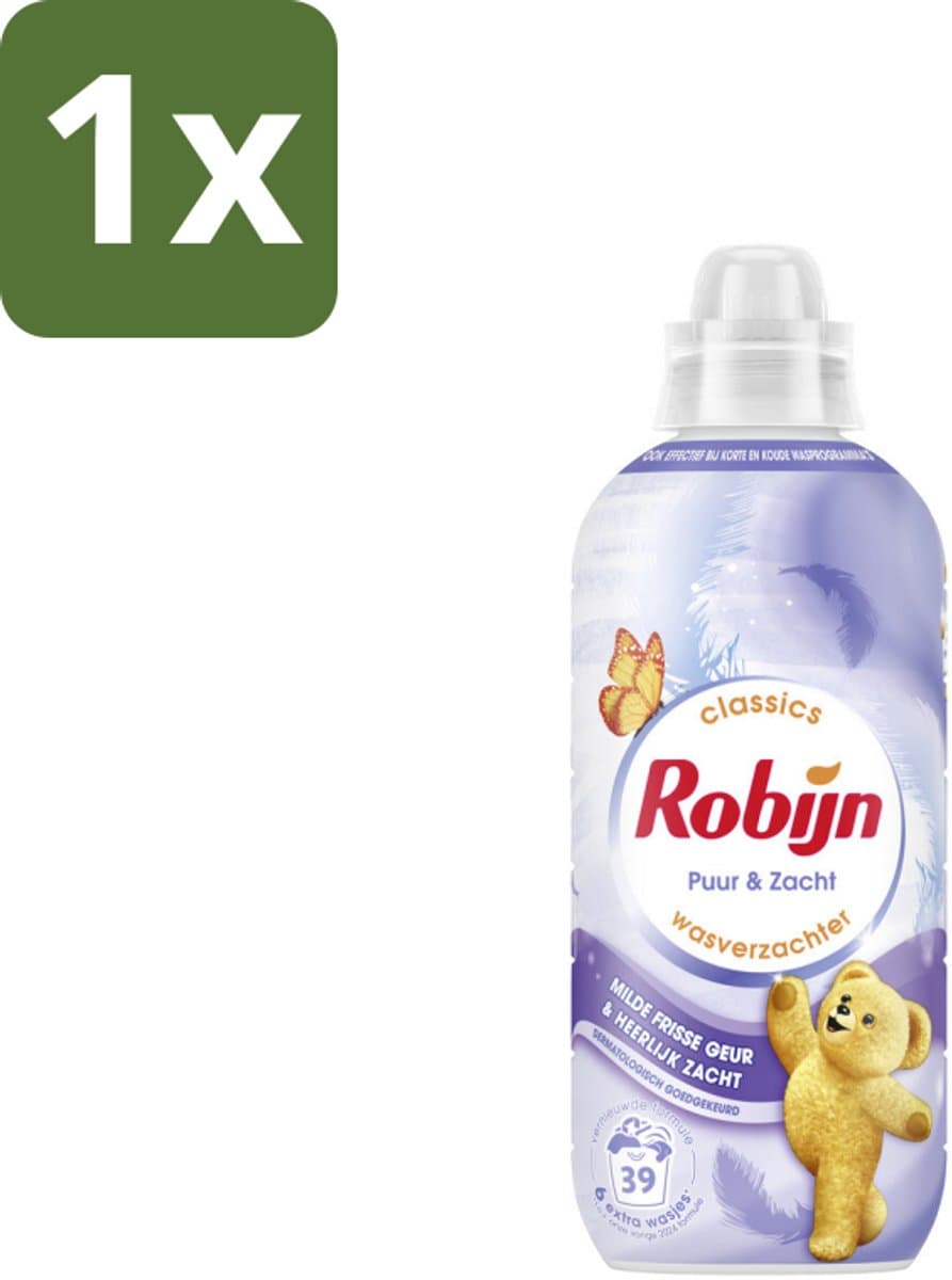 1 x Robijn – Wasverzachter – Puur & Zacht – 780 ml - Koffiezetapparaat — afbeelding 1