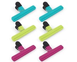Ibenzoa® Veelzijdige Set van 6 Grote Voedselclips voor Verse Snacks en Meer