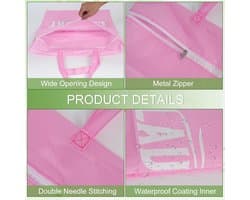 Reiswaszakken - Polyester - Waterdicht en Opvouwbaar - Handige Rits en Handgreep - Voor Thuis en op Reis