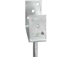 vidaXL - Grondankers - 6 - st - 7x6x30 - cm - gegalvaniseerd - staal - zilverkleurig