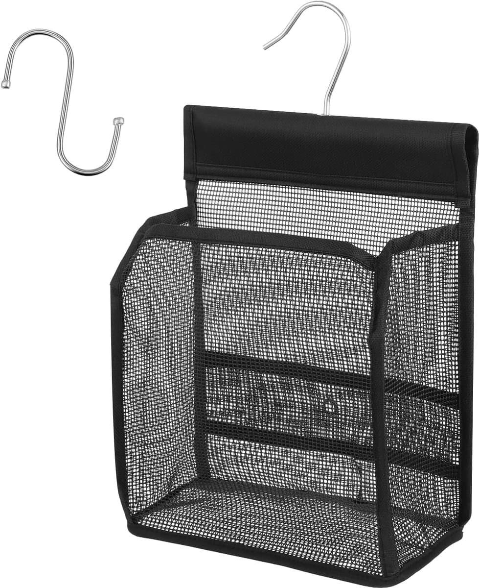 Praktische Wegberging met Haakjes - Opbergdoos voor Sokken en Ondergoed - Zwart - 20*10*23cm — afbeelding 1