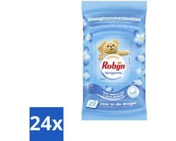 Robijn Droogtrommeldoekjes Morgenfris 20 stuks per verpakking - Voordeelverpakking - 24 stuks