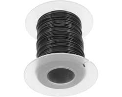 Waslijndraad Staaldraad - Kabel Touw - Buiten Ophangen - PVC Gecoat - 30 Meter Lengte - Zwart