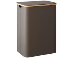 Wasmand - kleding verzamelaar - wasbak - 130L capaciteit - 52 cm x 38,5 cm x 70,5 cm - Duurzaam Oxford & Bamboo Design