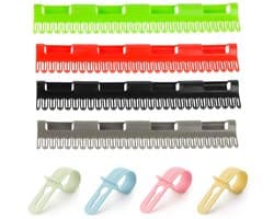 Sokkenhouders voor wasrek - 8 stuks - Antislip functie - Vier kleuren