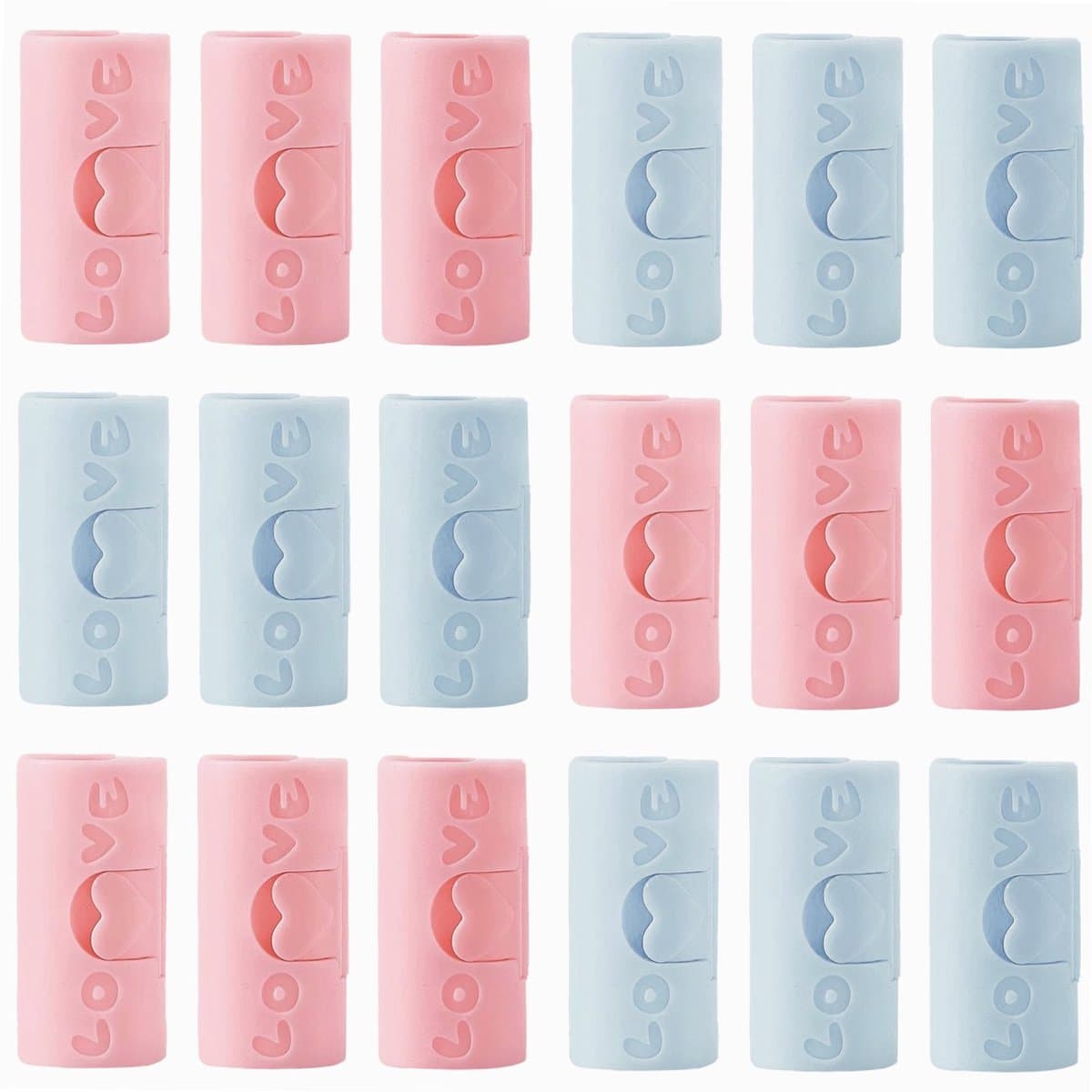 18 Counts Bed Sheet Grippers with Two-Speed Adjustment, Bed Sheet Holder Clips That Hold Slip and Fall Out, Clips for Snack Bookmark Clip Order Random Color — afbeelding 1