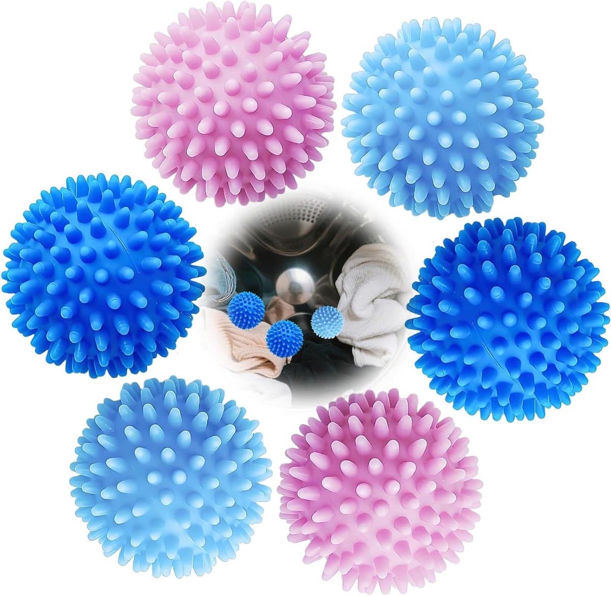 Allecto Plus - Herbruikbare Drogerballen voor Wasdrogers - 6 Stuks - Wasballen en Drogerballen voor Wasmachine — afbeelding 1