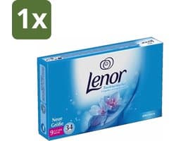 1 x Lenor - Droogtrommeldoekjes - Aprilfris - Textielverfrisser - 34 Doekjes - Droogtrommeldoekjes - Wasdoekjes - Textielverfrisser - Frisheid - Statische Elektriciteit