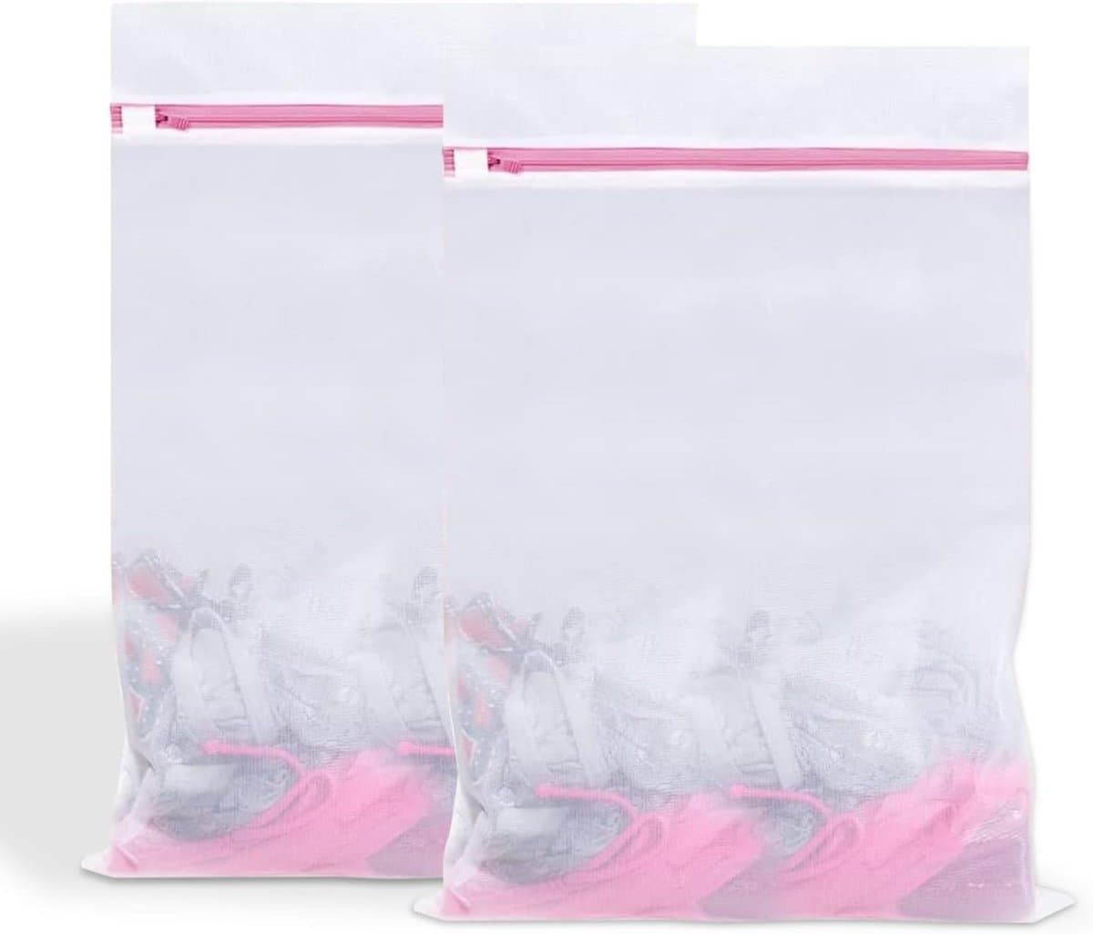 Wasnetten voor Wasmachine - 2 Stuks Roze, Bescherming voor Fijne Was, 30 x 40 cm — afbeelding 1