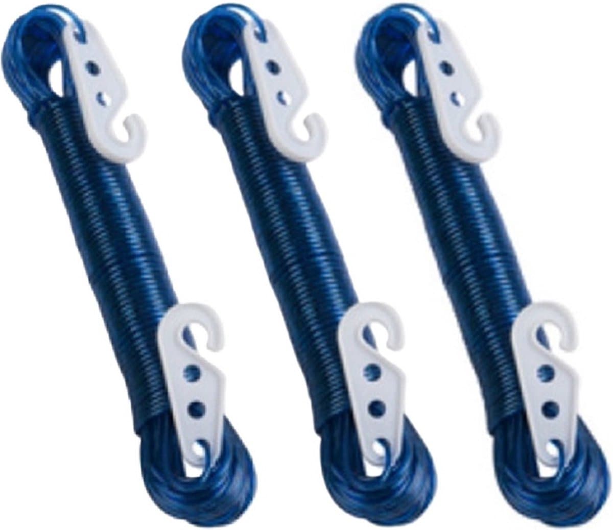 Lifetime Clean Waslijn - 3x - 20 meter - PVC - blauw - drooglijn / waslijndraad - wasgoed ophangen - met 2 haakjes — afbeelding 1