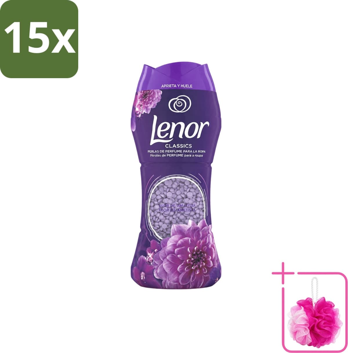 15 x Lenor Unstoppables – Geurbooster – Amethyst – 210 g - Bulkverpakking - Geurbooster was - Douchemop - Wasgeur — afbeelding 1