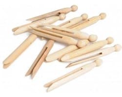 Ronde wasknijper pin 25 stuks — afbeelding 1