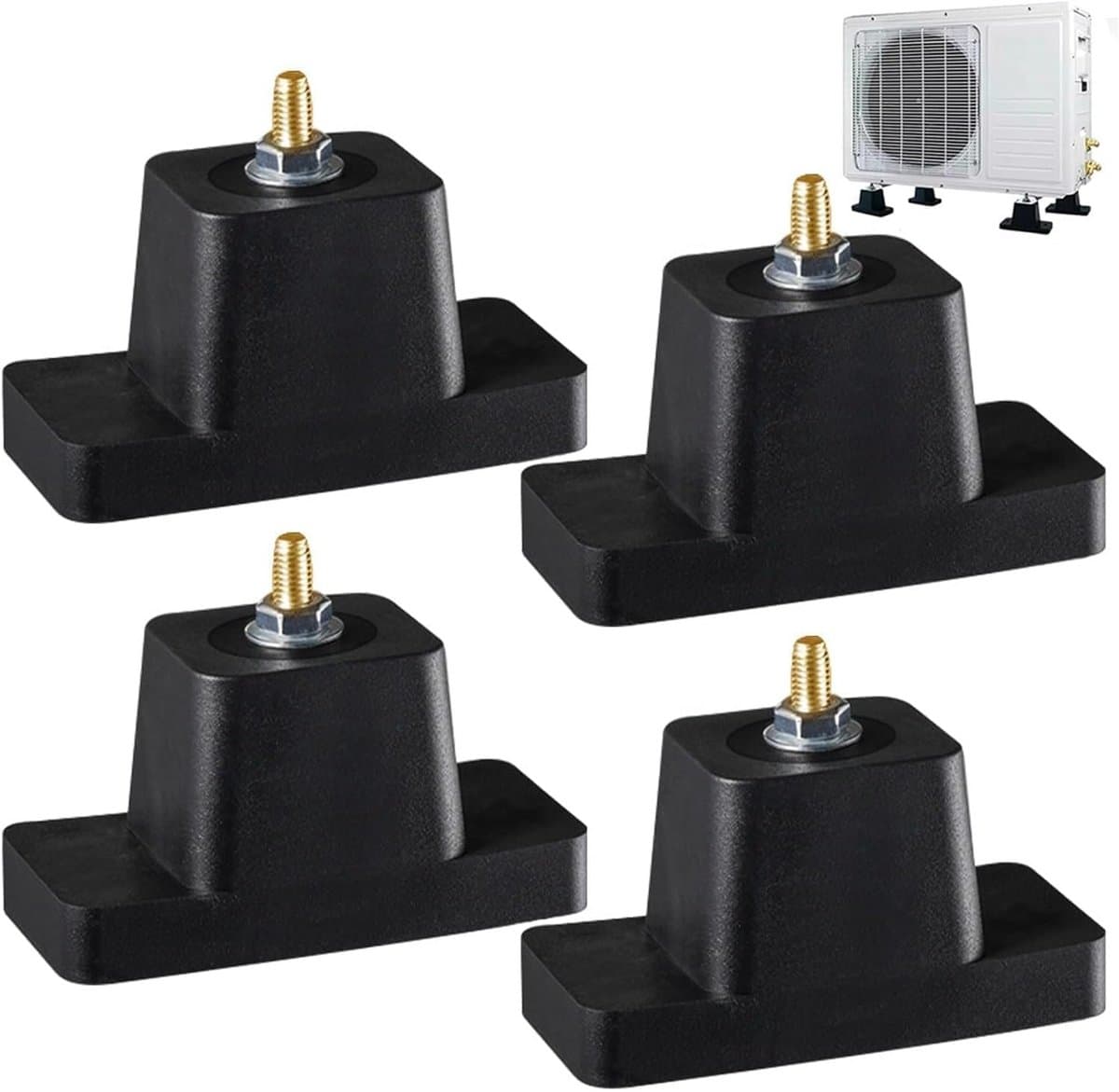 4-delige Rubberen Airco Trillingsdemper Schokdemper Anti-Vibratie Voeten Buffer M8 — afbeelding 1