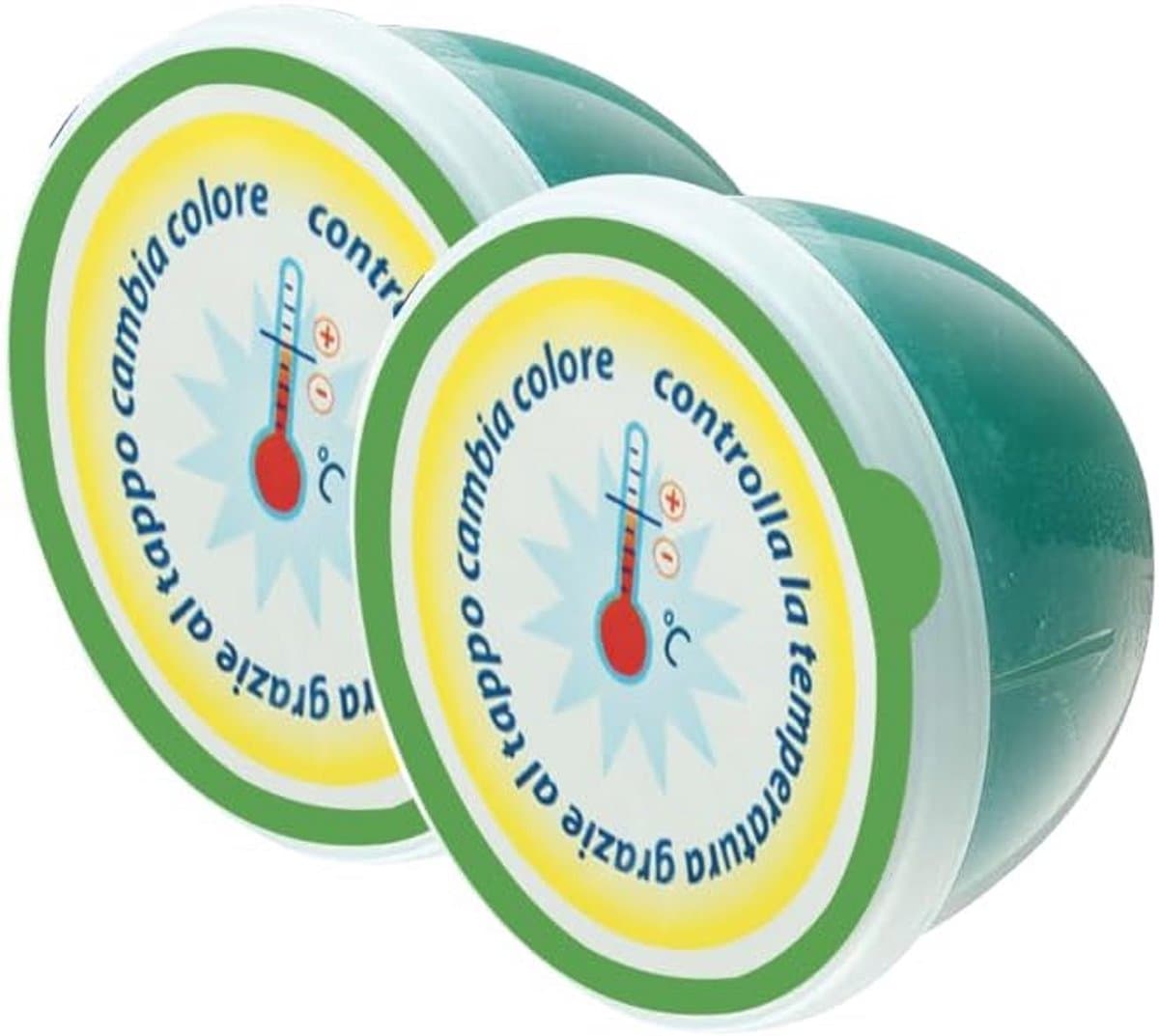 Geurvreter Koelkast & Vriezer - Absorbeert Luchtjes - Met Temperatuurindicator - 2 Stuks — afbeelding 1