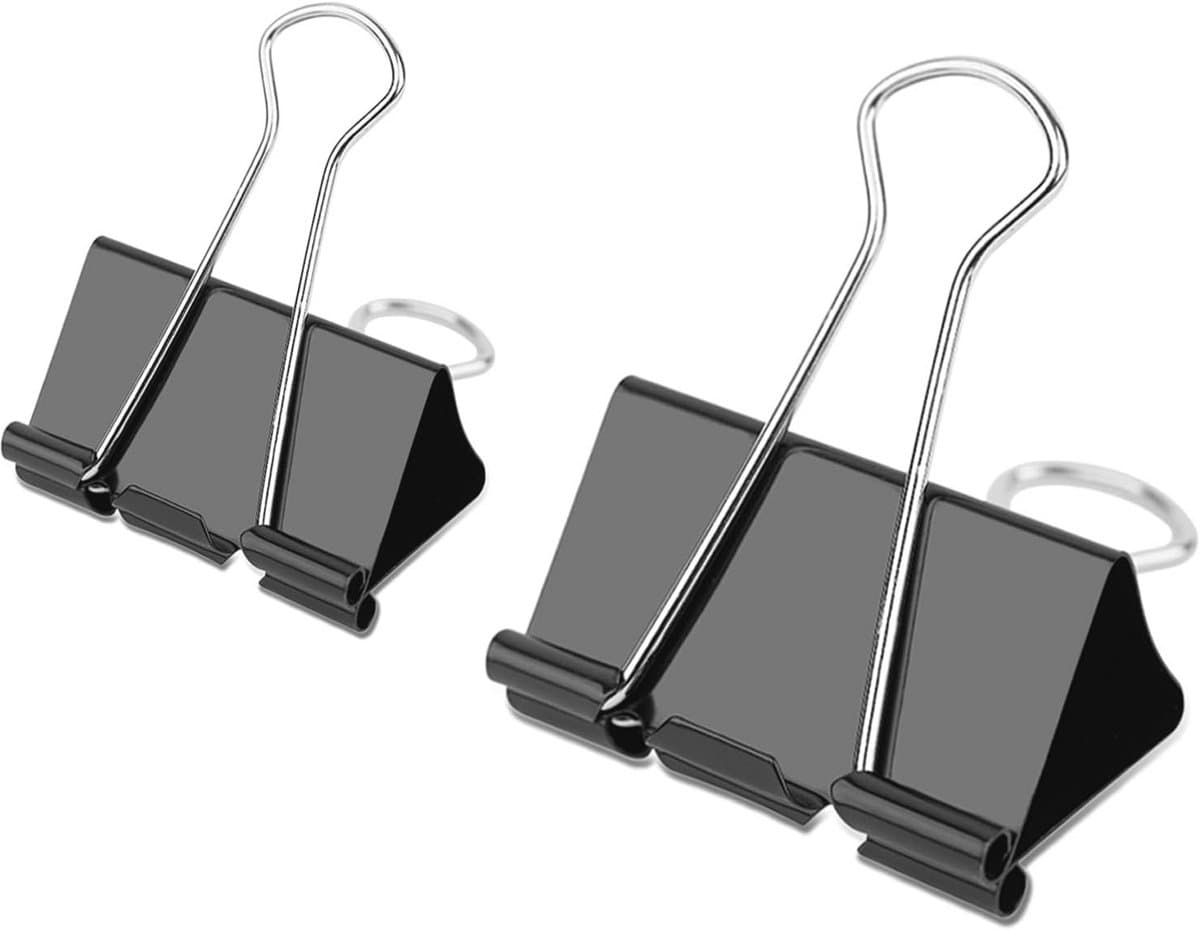 Grote en extra grote bindmiddelclips 48 stuks - 2 inch en 1,6 inch — afbeelding 1