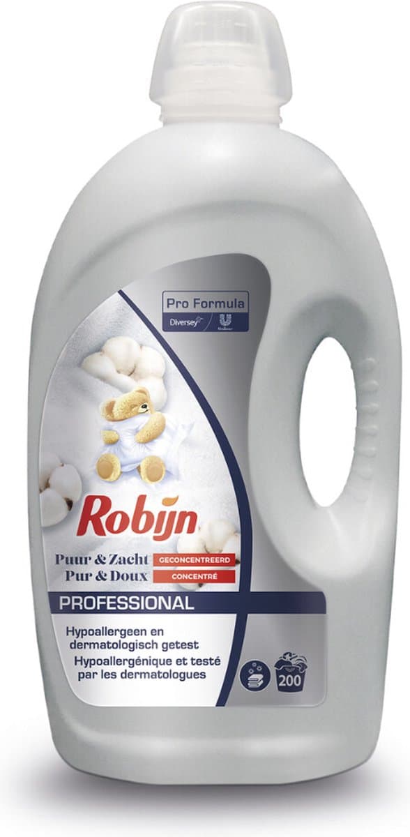 Robijn Professional Wasverzachter Puur & Zacht - 200 Wasbeurten Pro Formula - 5 liter — afbeelding 1