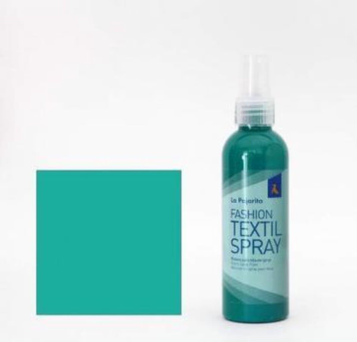 La Pajarita textielverf spray 100ml turquoise - textiel knutselverf. — afbeelding 1