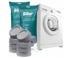 Sillar Trillingsdempers wasmachine – universele - anti-vibratie rubberen pads voor wasmachine, vaatwasser, droger - 8 stuks