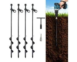 40 cm grondankers 4 stuks zware tentstokken voor campingtent luifels autopoorten schuren schommelsets beveiligen van dieren - Koop nu! — afbeelding 1