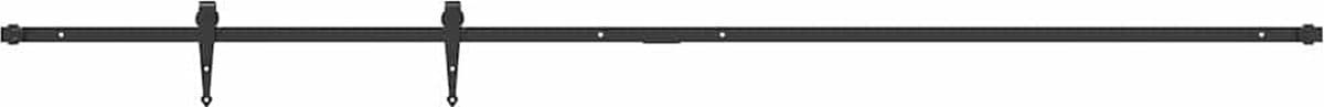 vidaXL - Ophangset - voor - schuifdeur - 213 - cm - koolstofstaal — afbeelding 1
