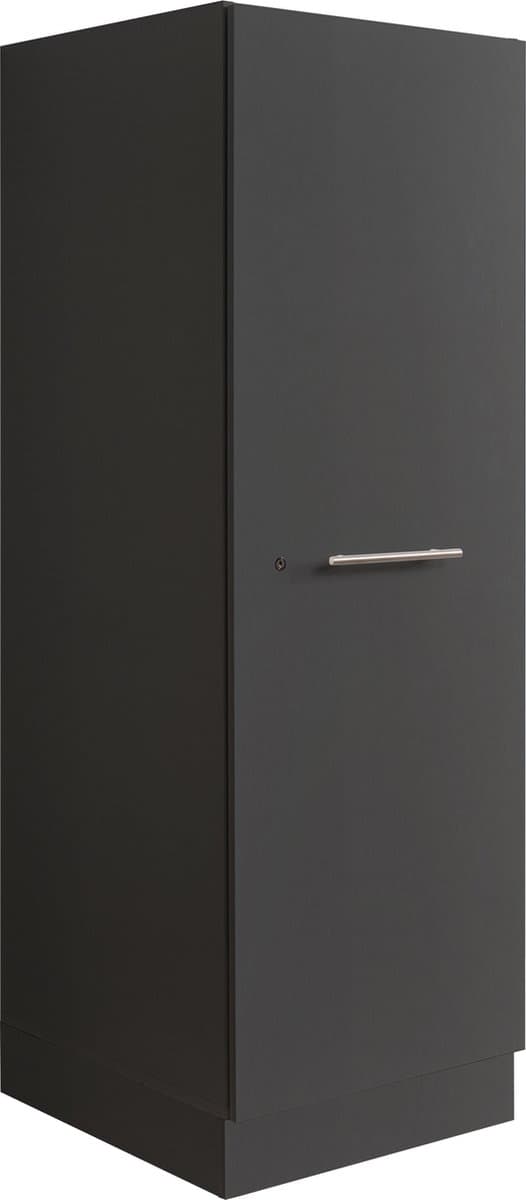 Interiax WASHWALL 'Mary' Wasmachine Opbergkast Antraciet - Met 3 Legplanken - 162x50x67.5 cm — afbeelding 1
